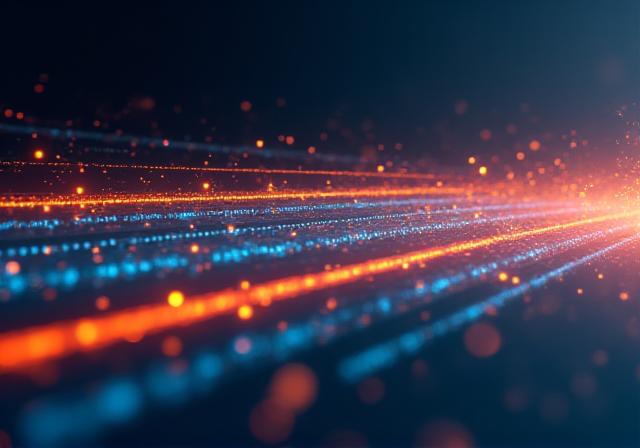 Abstract visualization of high-speed data streams